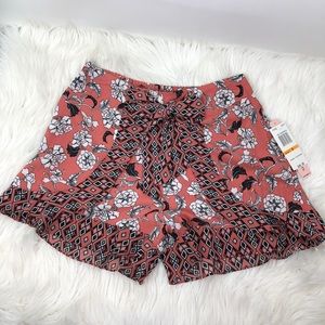 Sequin Hearts high waist tie shorts